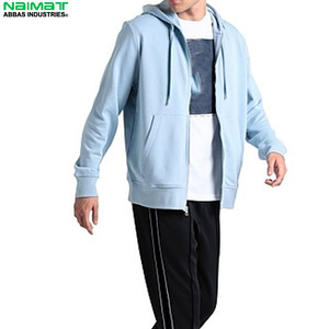Veste à capuche zippée en polyester recyclé durable pour homme, matière écologique, vêtement de sport pour la salle de sport - Product Image 4