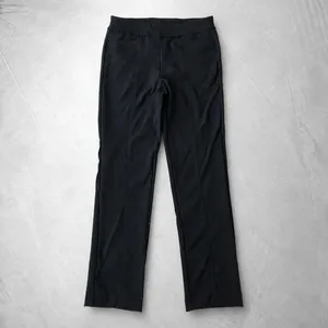 Pantalon droit noir pour femme avec couture avant |   Pantalon formel sans logo - Product Image 1