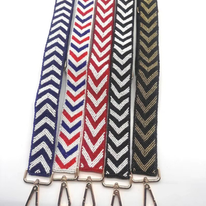 Sangles de sac personnalisées brodées à la main indiennes, ornées de perles, pour le Mardi Gras – Design tendance et magnifique pour sacs transparents – Vente chaude - Product Image 1