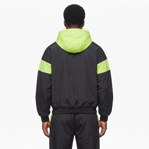 Sudadera con Capucha Oversize de Nylon Grueso para Hombre, de Dos Colores, Hombros Caídos, Manga Larga, Estilo Casual Urbano, Ropa Personalizada de Moda - Product Image 6