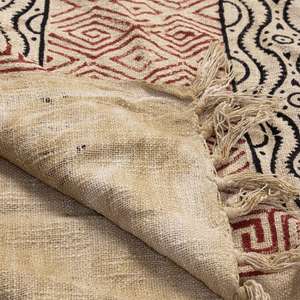 Manta de tiro tradicional india 100% algodón, funda de sofá impresa en bloque, funda de sofá, funda de sofá Universal de uso decorativo - Product Image 4