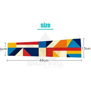 Manchons de cyclisme unisexes anti-UV en Spandex/Polyester, élastiques, séchage rapide, respirants, imprimés par transfert thermique, 120g, pour sports de plein air - Product Image 3