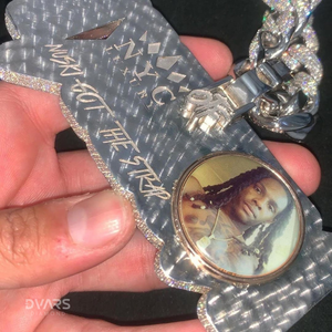 Colgante de Letra Personalizada Dvars Diamond, Estilo Hip Hop, Lujoso, Chapado en Oro de 18K, Plata 925, con Moissanita, Inicial - Product Image 2