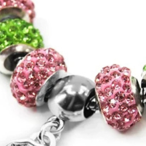   Pulsera Escudo para Mujer, Elegante, en Verde, Rosa y Dorado, con Dije de Escudo, Joyería de Moda, Accesorio de Muñeca con Estilo, Premium - Product Image 5