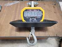 Nouvelle balance de grue numérique 5000 kg avec affichage LED 5 chiffres, boîtier en aluminium, 24V/230V, télécommande et batterie rechargeable