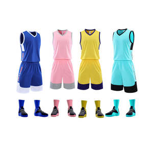 Breathable Printed Basketball Uniform Sets 100% Polyester Customizable Professional Design - Product Image 1