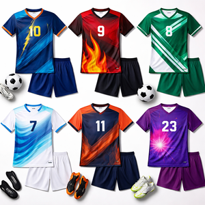 เสื้อฟุตบอลแบบขายส่งสั่งทำพิเศษ ระบายอากาศได้ดี ซับเหงื่อ สำหรับทีม - ผ้าโพลีเอสเตอร์คุณภาพสูง 100% ผู้ผลิต OEM - Product Image 5