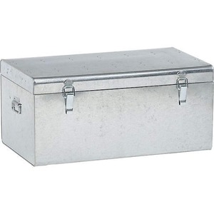 Galvanized Metal Rectangle Modern Glossy <b>Lockable</b> Storage Box Tool <b>Cabinet</b> Dustproof Utility Bin for Workshop Garage Equipment - Product Image 1