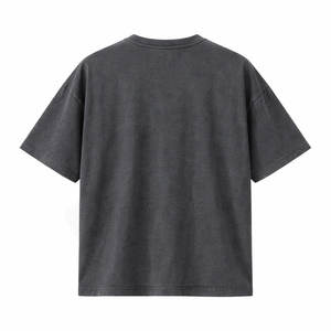 T-shirt formel homme personnalisé à épaules tombantes, coupe régulière, en polyester/coton tricoté extensible 240 g/m², idéal pour la gym - Product Image 2