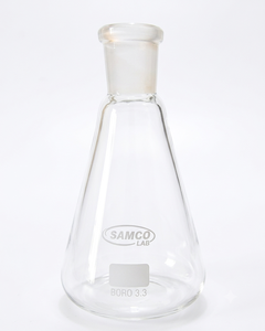 Flacon Erlenmeyer SAMCO LAB en verre borosilicate SSW-588 Haryana, bouteille de chimie conique - Product Image 1