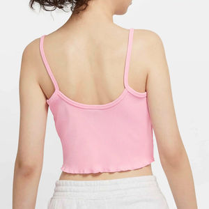 Débardeur rose 2026 pour femme en coton, brassière de sport pour l'entraînement et la course, crop top fitness, taille américaine pour femme - Product Image 6