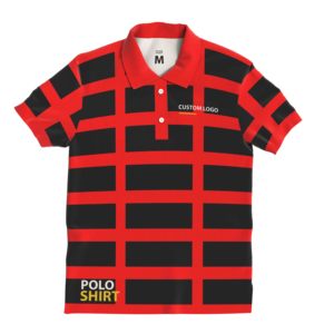Chemises polo personnalisées en polyester/coton respirant, 220 GSM, logo brodé, motif géométrique abstrait, prix d'usine, haute qualité - Product Image 2