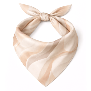 Foulard bandana décontracté en coton et soie, accessoire de cou léger, imprimé cachemire ou uni, style mode estival - Product Image 6