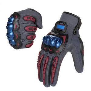 Guantes Tácticos para Motocicleta con Protección en los Nudillos, Cuero Genuino, Malla Transpirable, Resistentes a Impactos, para Deportes al Aire Libre - Product Image 6