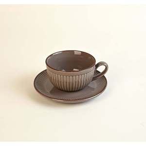 Durable 150ml New Bone China <b>Tea</b> <b>Cup</b> Set Luxury Espresso <b>Cups</b> Gentle Swirl Design (Set of 4) - Product Image 1