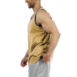 Débardeur Sportif Respirant en Tricot à Col Rond pour Homme, 100% Polyester, Anti-Transpiration, Coupe Musclée, Idéal Été - Product Image 3