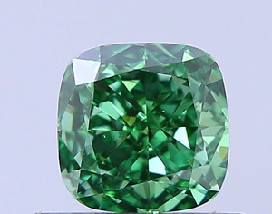 Green Lab Grown Loose Certified <b>Cushion</b> Cut IGI Certified Fancy Color VVS1/VS2 Clarity Diamond for Jewelry Making Custom - Product Image 2