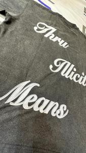 เสื้อยืดโอเวอร์ไซส์แฟชั่นผู้ชาย ดีไซน์ล่าสุด คอกลม สไตล์สตรีทแวร์ ขายส่ง ผ้าฝ้าย พิมพ์ลายสกรีน - Product Image 5