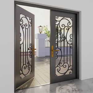 Impresionantes Puertas de Hierro Forjado: Puertas de Acero Artísticas Hechas a Medida que Combinan Perfectamente la Elegancia Atemporal y la Máxima Seguridad para el Hogar. - Product Image 2