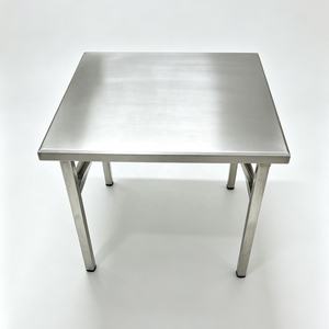 Mesa de Comedor Daystar Trade Premium de Acero Inoxidable para 4 Personas, Diseño Rectangular Moderno, Estructura Reforzada, Mueble Compacto para el Hogar - Product Image 4