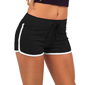 Shorts de sport pour femme, taille mi-haute, coupe ajustée, en tissu Oxford, séchage rapide, écologiques, avec taille élastique, pour entraînement en salle de sport, commande en gros - Product Image 6