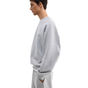 Conjunto de Sudadera y Pantalón Oversize de Algodón Grueso de 340 GSM con Cuello Redondo, Suave y Cálido, Estilo Urbano Informal, Sin Impuestos en EE. UU. - Product Image 3