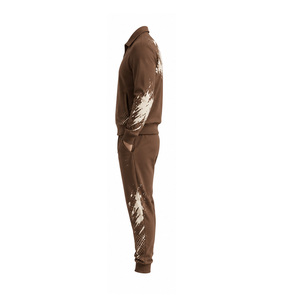 Ensemble de survêtement sportif pour hommes en gros, personnalisé, pour l'entraînement athlétique et la course, veste zippée et pantalon de jogging, fournisseur OEM ODM, usine sur mesure - Product Image 4