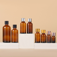 Échantillons Gratuits 5ml 10ml 15ml 20ml 30ml 50ml 100ml Flacon compte-gouttes en verre ambré noir inviolable pour huiles essentielles et sérums