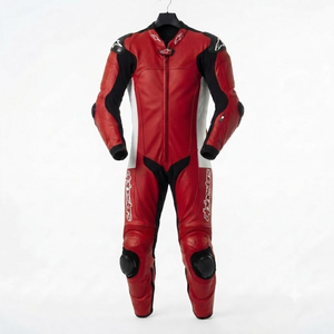 Traje de Carreras Personalizado para Hombre, de Cuero Vacuno/Canguro, de una Pieza, con Armadura de Nivel 2 CE |   Fabricante OEM Personalizado - Product Image 1