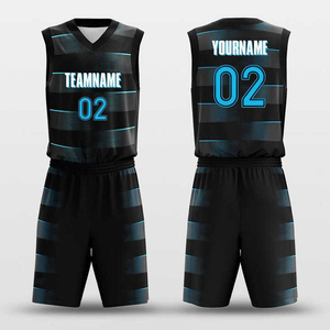 Conjunto de Camiseta de Baloncesto Corta Reversible de Alta Calidad Personalizada, de Malla Transpirable de Secado Rápido, Anti-UV, con Estampado por Transferencia de Calor - Product Image 2