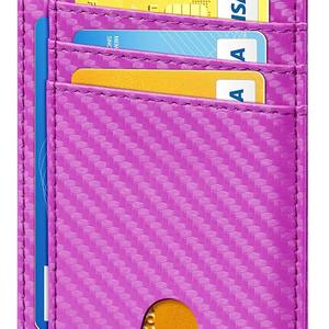 Cartera Minimalista Delgada de Cuero PU para Hombre, Elegante Tarjetero con Bloqueo RFID, Organizador de Efectivo de Gran Capacidad - Product Image 3