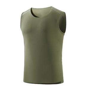Camisetas sin mangas para hombre, cuello redondo, lisas y lavadas - Product Image 1