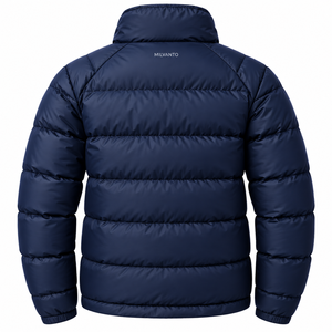 Veste matelassée pour homme avec logo personnalisé |   Doudoune matelassée légère à col montant |   Veste isolante coupe-vent pour l'hiver - Product Image 2