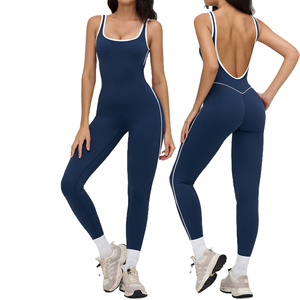 Yellow 2 Piece Yoga Set Full Sleeve <b>Crop</b> <b>Top</b> High Waist Leggings Seamles Zipper Front Solid Color Activewear - Product Image 4