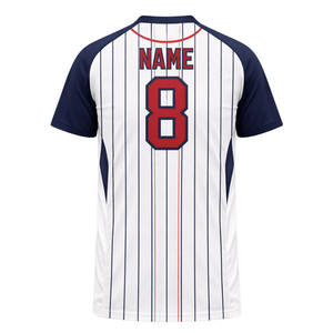 Maillots de baseball personnalisés professionnels avec tissu haute performance, détails du joueur personnalisés et production rapide - Product Image 3