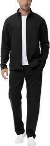 Men's <b>Tracksuit</b> Customize Logo 2 Piece Running Sports For Men Full Zip Athletic Jackets and Pants Outfits - Product Image 4