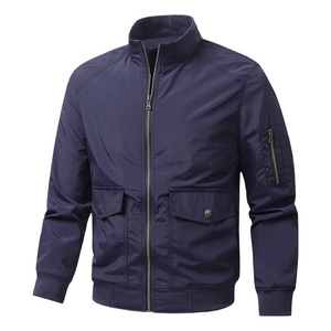 Men's High Quality Bomber <b>Jacket</b> Windproof Waterproof Collar Multi-Pocket Zipper Closure Front Logo Breathable Canvas Winter - Product Image 4