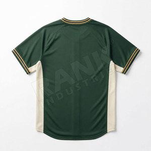 Camiseta de béisbol personalizada para hombre con diseño de botones en la parte delantera y logotipo del equipo para ropa deportiva. - Product Image 2