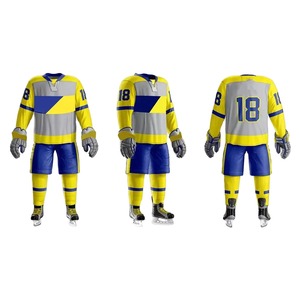 Ensemble d'uniformes de hockey sur glace haut de gamme pour hommes – Maillot et pantalon d'équipe personnalisables, respirants et à séchage rapide pour club 2026 - Product Image 3