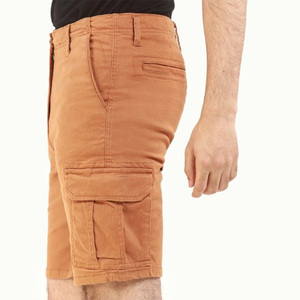 Pantalones Cortos Cargo Negros para Hombre, Cintura Elástica Media, Estilo Bermuda Informal, Múltiples Bolsillos, Tela de Nailon/Algodón, Secado Rápido, Cordón Ajustable, Estilo Urbano - Product Image 4
