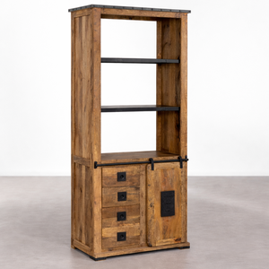 Armario Vandana Amber Spirit con 2 puertas correderas en madera de mango Uain - Product Image 3