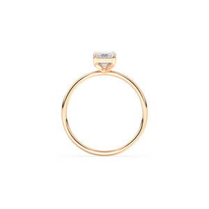 REYES Luxury Design <b>Emerald</b> Cut 0.98Ct Moissanite Solitaire <b>Ring</b> in 925 Sterling <b>Silver</b> GRA Certified Fine Jewelry For Women - Product Image 6