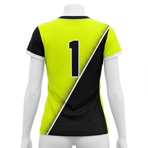 Libero Volleyball Jersey Women Sublimated Printed High Contrast Neon Custom Name Number Short Sleeve Quick Dry OEM Uniform - Product Image 2