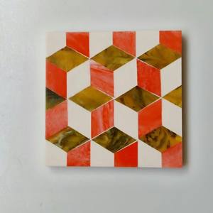 Ensemble de sous-verres en matériaux écologiques avec design en résine et incrustations de os, tapis et dessous de plat, vaisselle, sous-verres à boisson au meilleur prix - Product Image 3