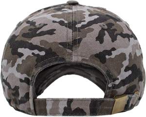 Casquette personnalisée avec logo pour homme, casquette en maille non structurée vintage camouflage délavé, casquette de papa - Product Image 4