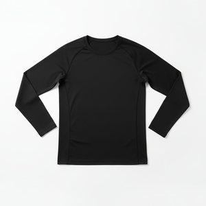 Men's Long Sleeve Rash Guard Black <b>Dragon</b> Print Full Sleeve Sublimation Quick Dry MMA Jiu Jitsu <b>Shirt</b> - Product Image 1
