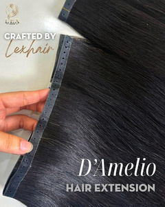 โรงงานขายส่ง Lexhair ผมเวียดนามแท้ 100% คุณภาพพรีเมียม 100 กรัม ต่อผมแบบ D'Amelio Weft - Product Image 1