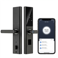 Serrure de porte intelligente Z2-T pour appartement, application Tuya WiFi, 7 modes de déverrouillage, sonnette intégrée, bois/laiton/anti-effraction, grade C, aluminium-fer