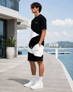 Conjunto de Camiseta y Pantalones Cortos para Hombre RITS, Cuello Redondo, Estilo Casual de Verano, Transpirable, Tejido de Algodón de 200g, Estampado Digital, Precio Económico - Product Image 2