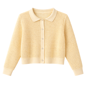 Cárdigan de Punto Charlie para Mujer, Transpirable, de Manga Larga, Estilo Casual, Costero, para Uso Diario, Cómodo - Product Image 1